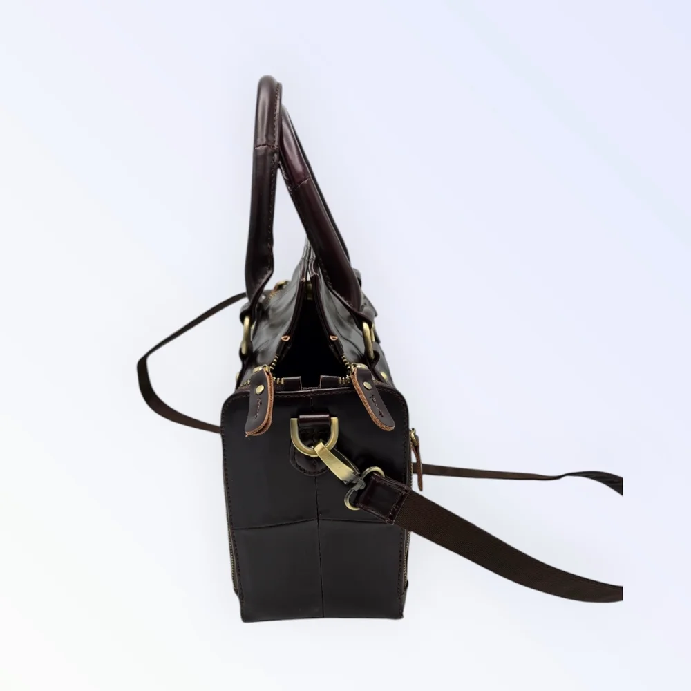 Cobbler Legend Brown Leather Bag Crossbody Satchel Organizer Purse - Picture 2 of 16